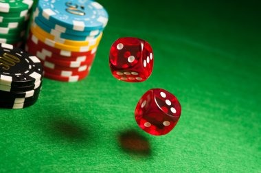 Roulette wheel close-up